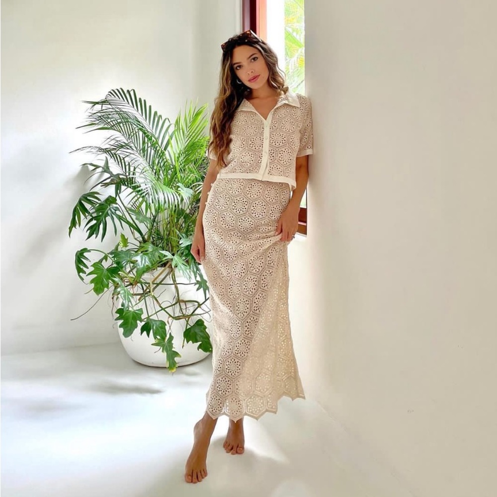 Agua Bendita Crochet Top & Skirt